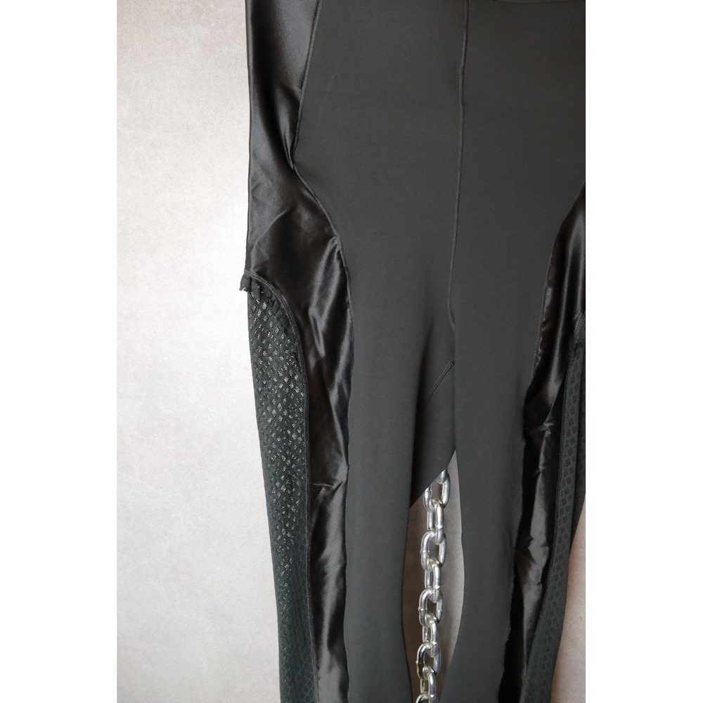 $150 Nike Women's Size M Black High-Waisted 7/8 Training‎ Mesh Tights CU6160-010 - Picture 6 of 9